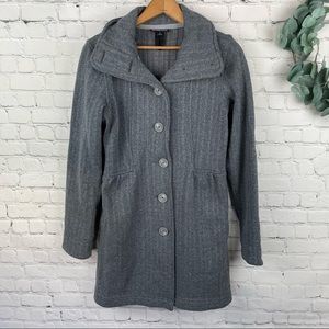 PATAGONIA Better Sweater Pea Coat Gray Sty25657 Size Small